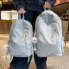 Children's Schoolbags Elementary School Students  Girls Junior High School Students  High School Students  Large Capacity Splicing Backpacks