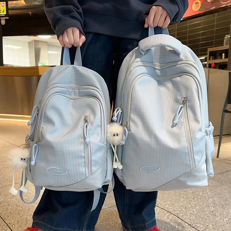 Children's Schoolbags Elementary School Students  Girls Junior High School Students  High School Students  Large Capacity Splicing Backpacks