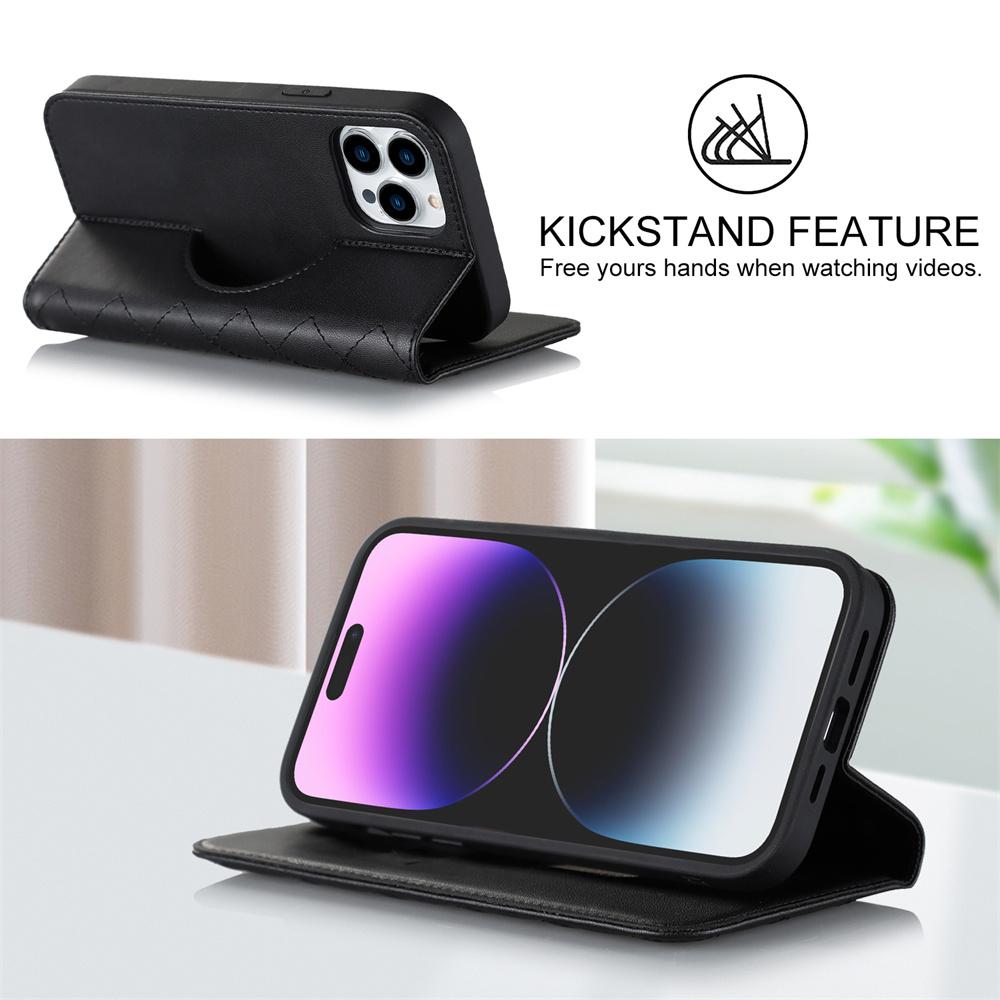 Anti Drop Leather Case For iPhone 15 Plus 14 Pro 14 Pro Max 13 Pro 13 Mini 12 12 Pro Max 12 Pro 12 Mini Wallet Wireless Charging