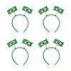 QX2E Cheerful Set Of 4pcs Team Spirit Headbands Headwears For Various Party Occasion