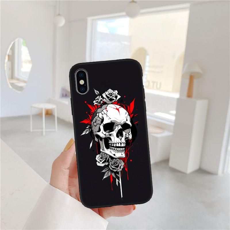 FM46 Skeleton Skull Soft Shell Phone Case for Xiaomi Xiaomi Poco M4 M5 M6 M7 X3 X6 X7 F8 Ultra Pro GT NFC