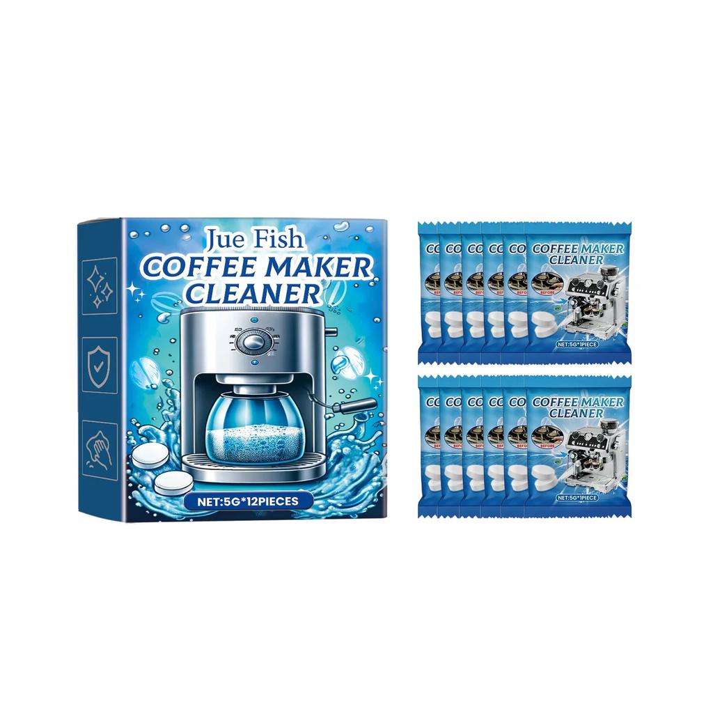 12 Pieces/Box Coffee Machine Cleaning Tablets Descaling Tablets  Quickly Dissolve To Remove Stains Filter Maintenance