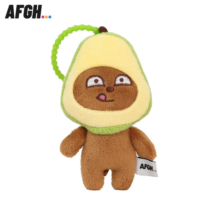 Genuine KAKAO FRIENDS Fruit Plush Doll Keychain Charm