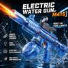 M416 Electric Water Spraying Gun with Flash Fully Automatic Charging High-Speed Continuous Fire Summer Toy Spraying Gun Kid Gift