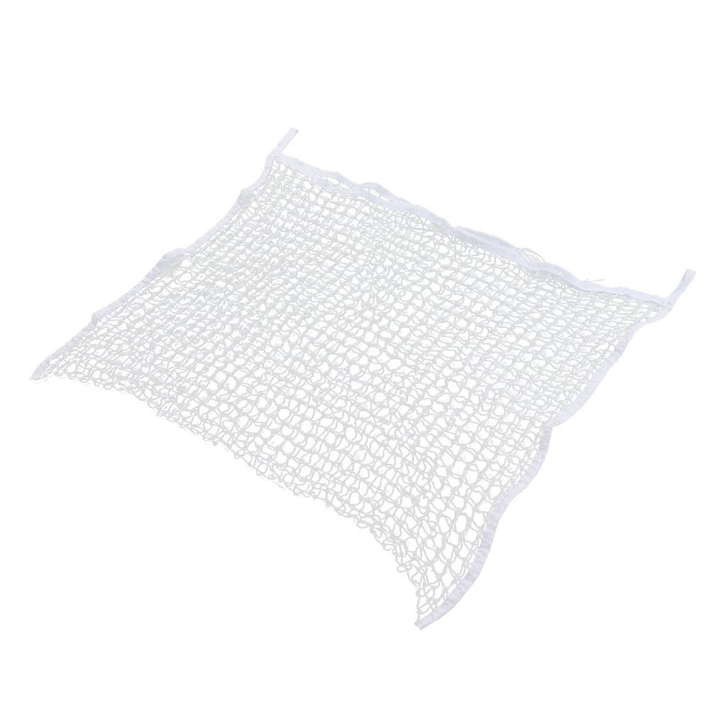 Hay Net Bag PE Woven Rope Mesh Hole Bag Horses Slow Feeder Forage Storage Pouch White 60x90cm / 23.6x35.4in