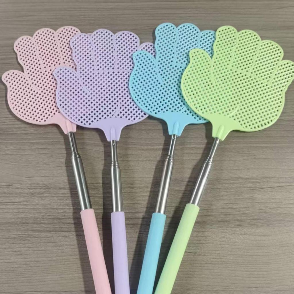 Retractable Hand-shaped Fly Swatter: Durable, Flexible, Easy-to-Store Mosquito and Fly Killer for Summer.