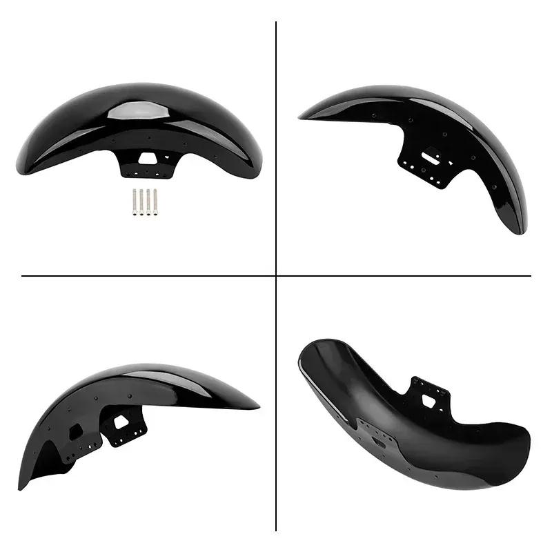 Motorcycle Wrap Front Fender Mudguard Cover Gloss Black Accessories For Harley Touring Road King Electra Street Glide 2014-2023