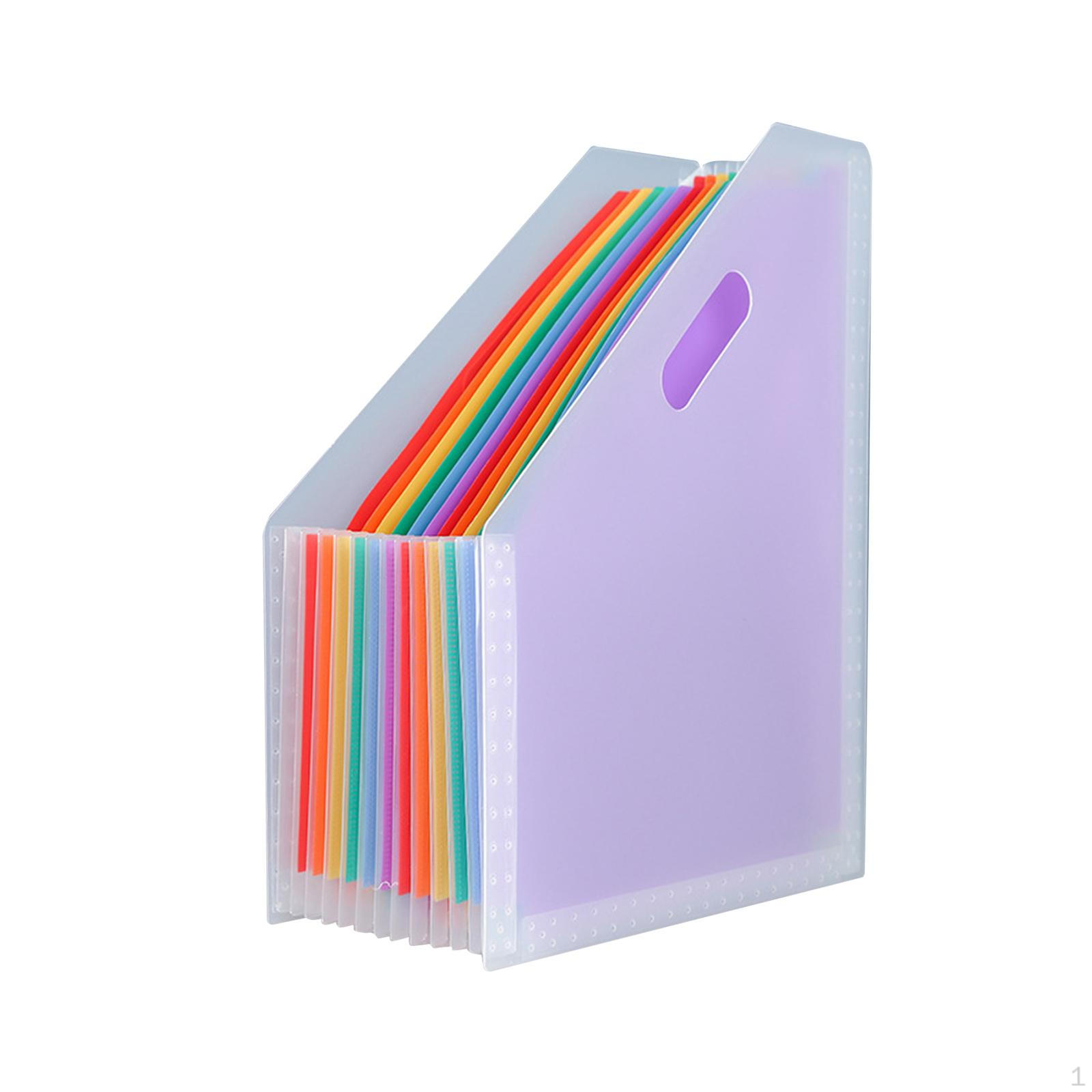 

Органайзер для файлів, акордеон з 13 кишенями, сумка для документів формату A4, велика ємність, що розширюється білий