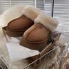 Moda Inverno Punta Rotonda 2024 Vendita Calda Stivali da Neve da Donna con Suola Spessa Donna Caldi Peluche Tacco Medio Impermeabili Casual Caldi Stivali da Neve
