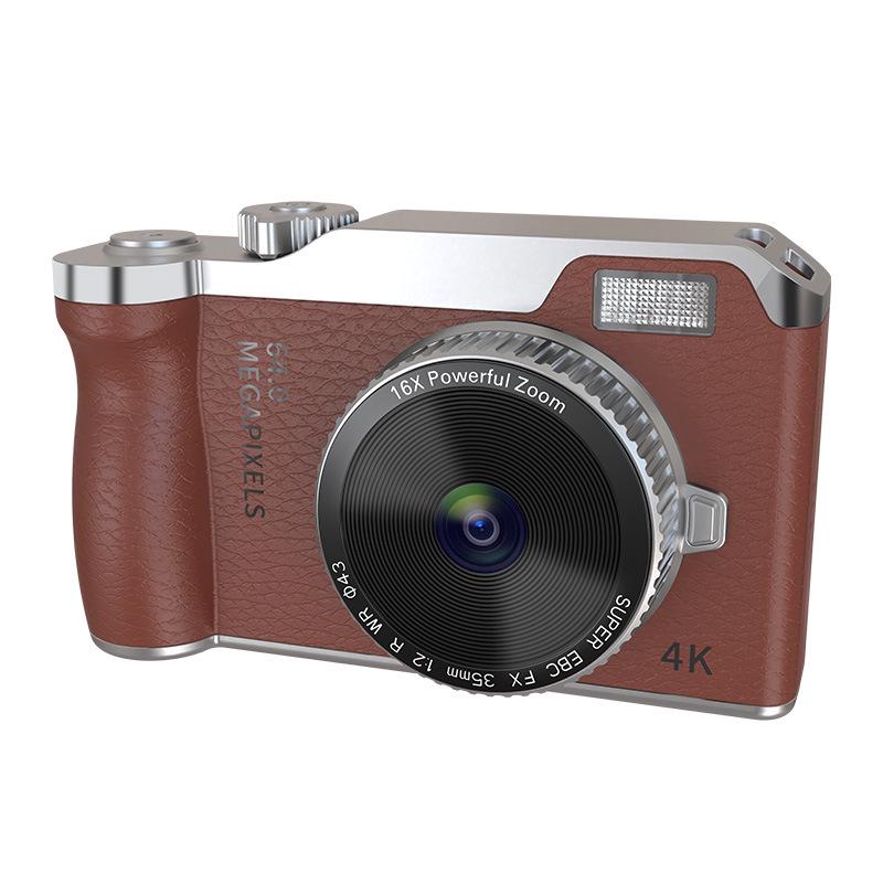 Retro 4K HD Digital Camera for Kids - Entry-Level with Telephoto Lens