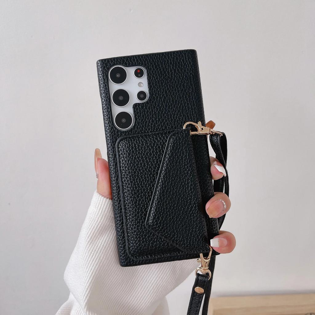 Crossbody Leather Phone Case for Samsung Galaxy S23 FE S25 S24 S22 Ultra A15 A25 A35 A55 A54 A34 Wallet with Card Holder Cover