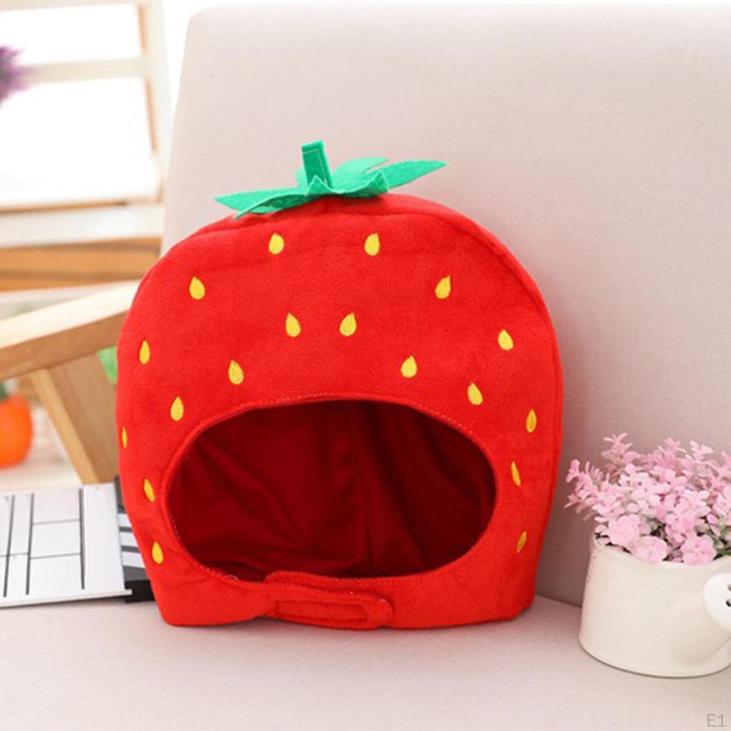 Adorable Plush Hat Quirky Fruit Headwear for Fun Photos and Costumes