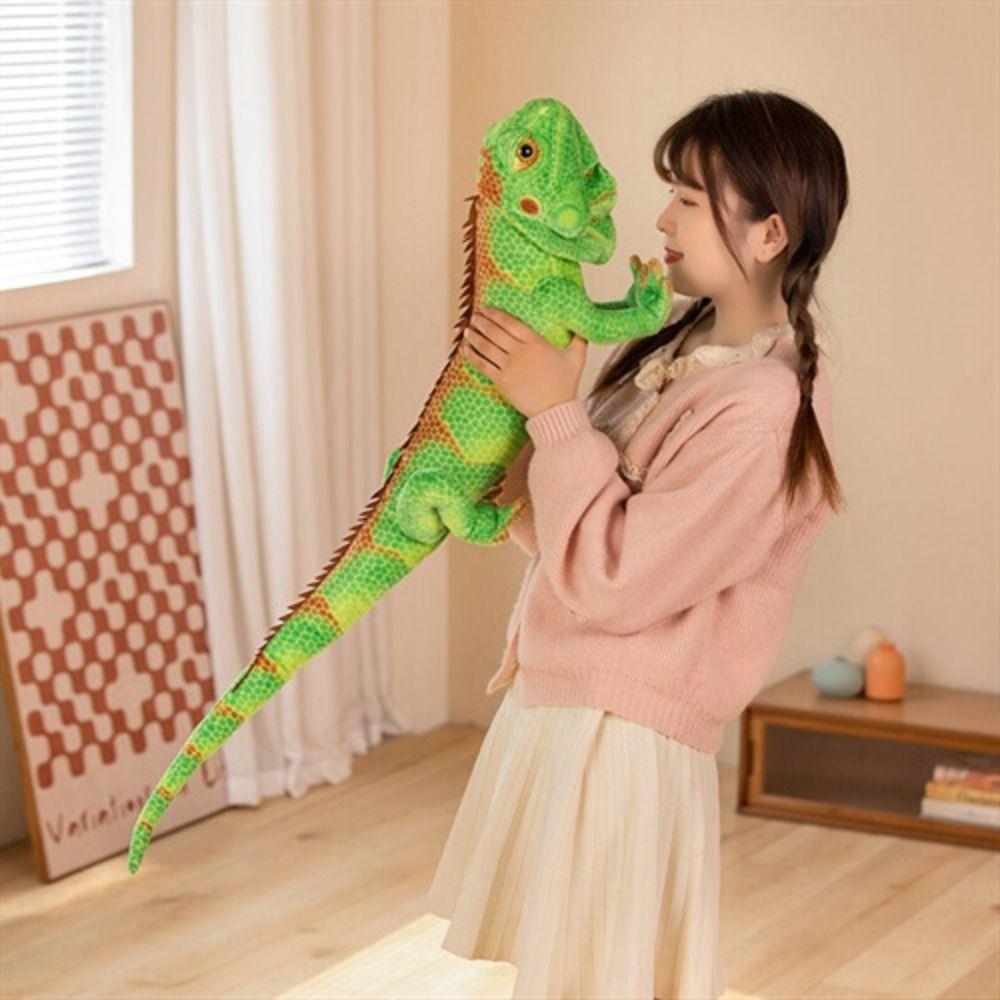 Wild Reptile Plush Mane Lizard Long Tail Stuffed Lizard Doll Lizard Plush Toy  Birthday Gift