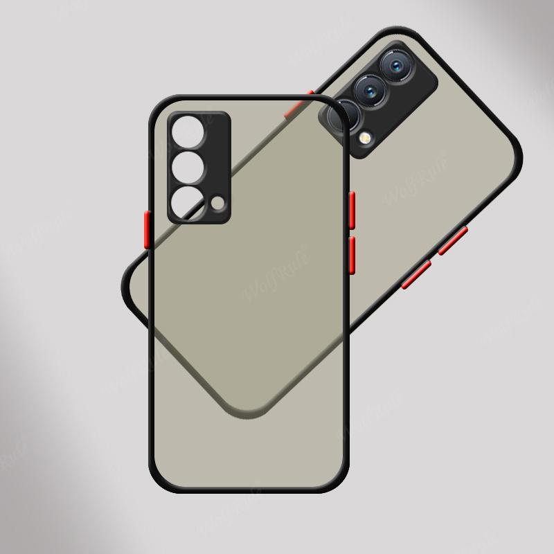 

Чехол для Realme GT Master Edition для OPPO Realme GT Master Cover Armor Back полупрозрачный матовый чехол для Realme GT Master Fundas GT Master Edition чёрный