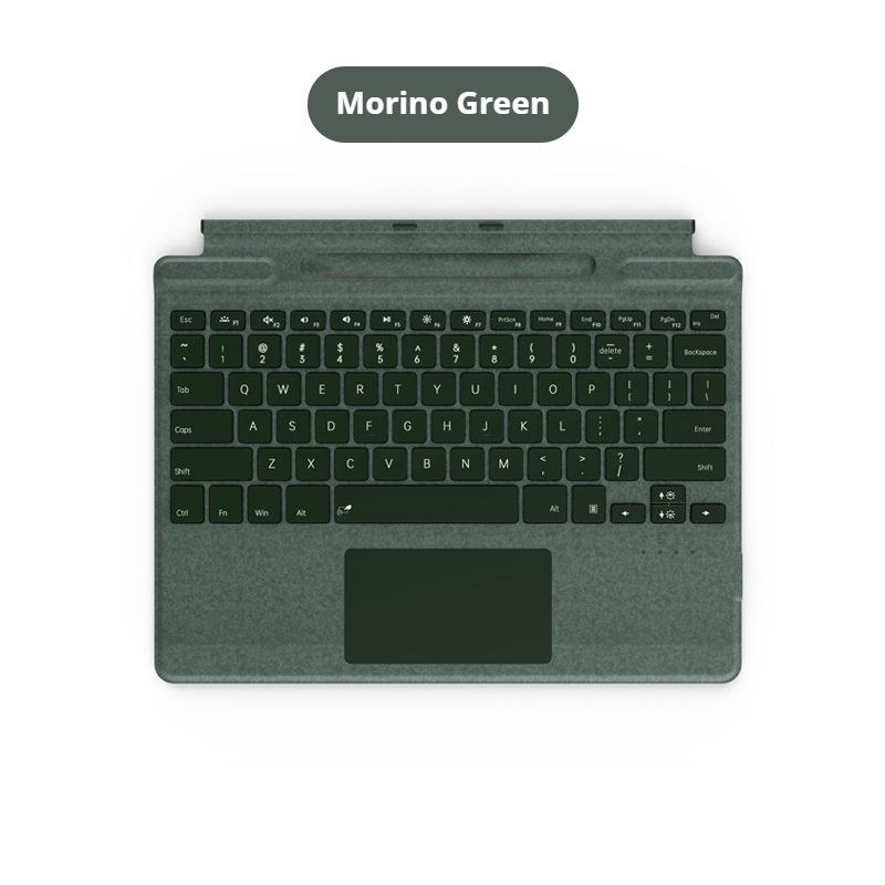 New Color Microsoft Surface Pro 8/9/X/10/11 Bluetooth Magnetic Keyboard with Pen Slot,Touchpad and 7-color Backlit Keyboard