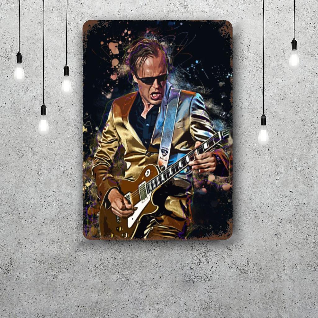 Joe Bonamassa Decorazioni Segnali Metallici Vintage Segnali di Latta Poster del Capitano Decorazione per Bar Pub Club Man Cave Decorazione Murale