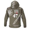 KOMINE Motorcycle Jacket Soft Shell Winter Parka Deep Olive L 1200 For Cold Protection CE Standard Stretch Material Windproof Protector MJ-005