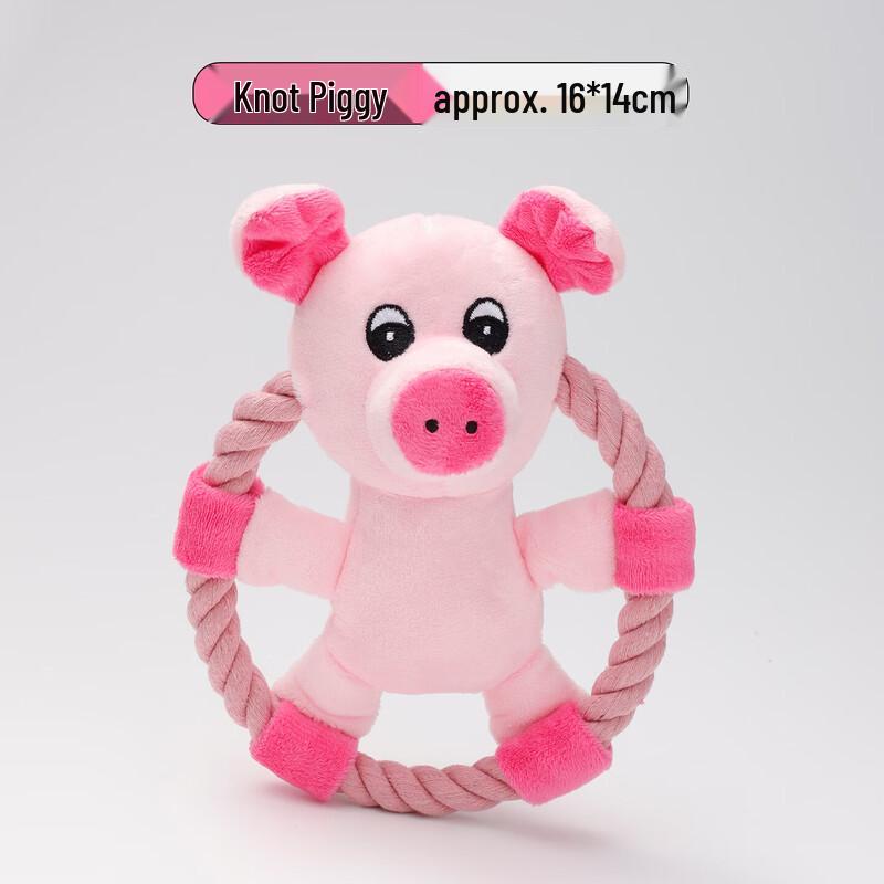 Petlimit Dog Squeaky Rope Knot Toy