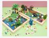 Children's Creative Epoxy Micro-Landscape Kit: Wooden Frame, Color Clay Accessories for Boys and Girls