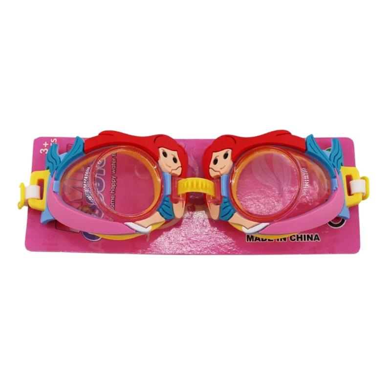 Kids AntiUV Swim Goggles Cartoon AntiFogs Toddlers Swim Glasses Adjustable Waterproofs Swimming Glasses for Boy Girls