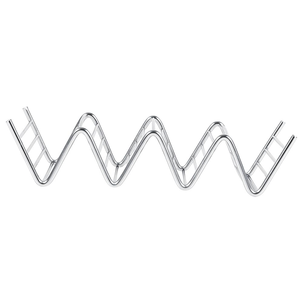 1Pc Practical Taco Holder 4 Wave Shape Stainless Steel Food Rack Hard Shells Kitchen Tools