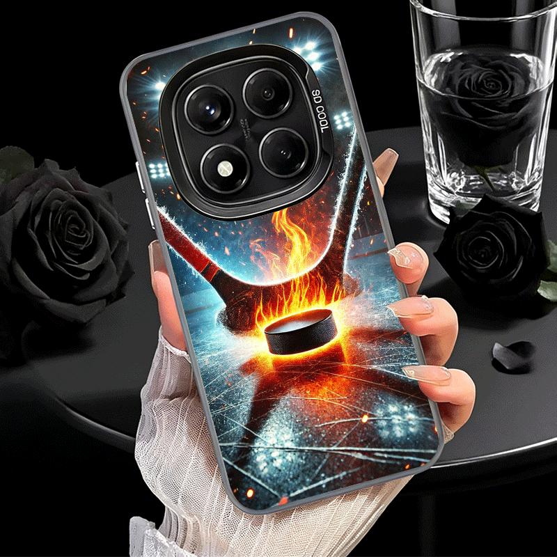Ice Hockey Rink Sport Shockproof Phone Case for Xiaomi Redmi Note 15 14 13 12 Pro Plus 11 11S 11T 5G Cover Anti Fall Fundas