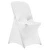 30 Pcs White Chair Covers, Polyester Spandex Chair Cover, Stretch Slipcovers for Wedding Party Dining Banquet Flat-Front Chair Covers, Fits Chair