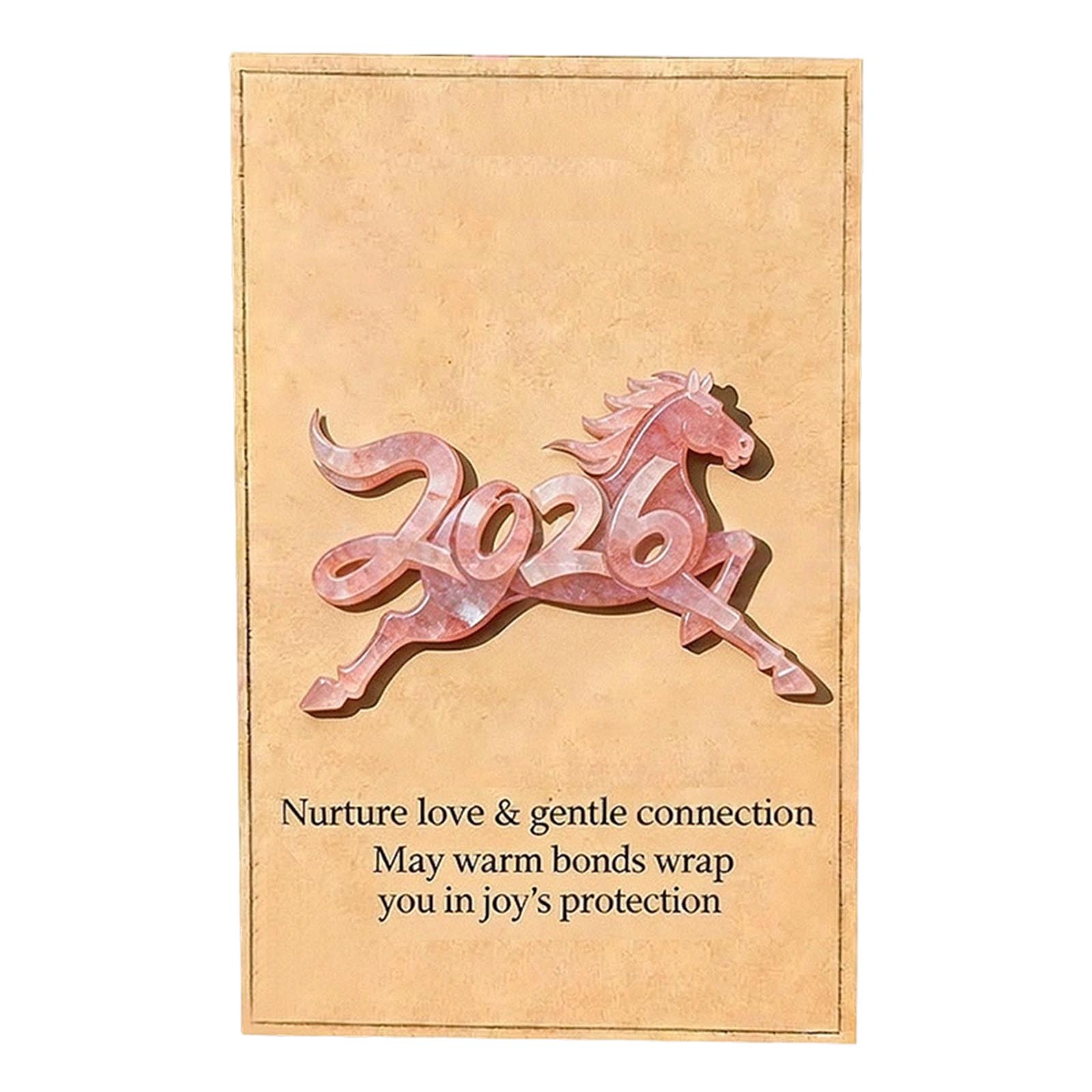 New Year s Wishes For Instant Success, Pocket Hugging Cards, Gifts For Friends One Size розовый