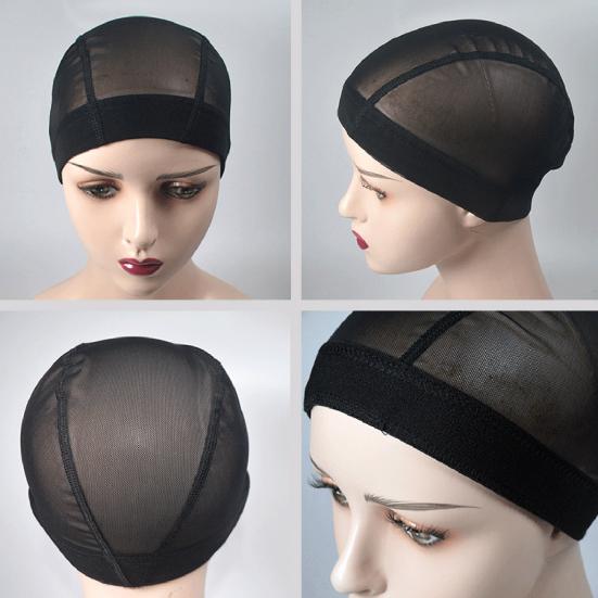 Women Wig Cap Adjustable Breathable Stretchy Wig Hat Reusable Washable Non-Slip Invisible Elastic Hair Net Mesh Cap