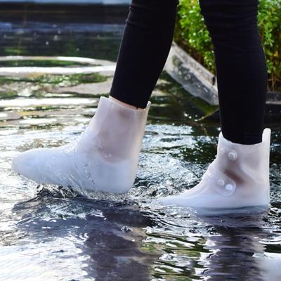 1 Pair Rainproof Shoe Covers Waterproof Anti-Puncture Wear-Resistant Non-Slip Shoe Protectors Outdoor Rain Shoe Gear
