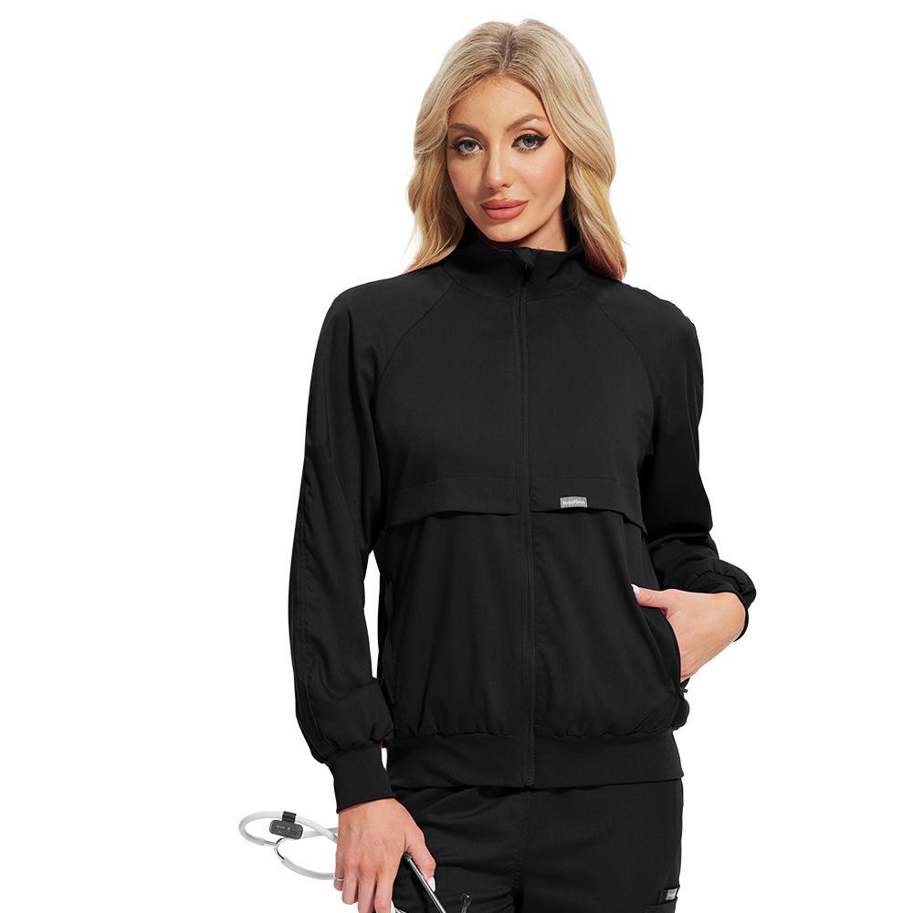 Uniforms Coat Woman Men Nursing Long Sleeve Scrubs Jackets Medical Hospital Clothing Zipper Jacket Doctor