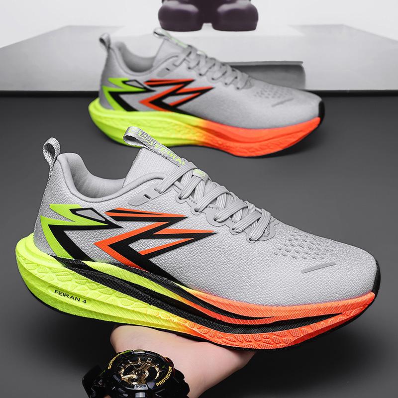 Hot Selling Summer Lace Up Professional Sports Shoes Durable Luxurious Anti Slip Running Shoes Elastic Comfortable Walking Shoes