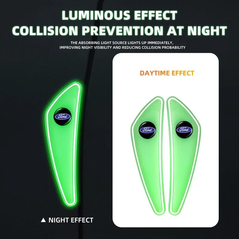 Car Door Edge Protection Guards Buffer Trim Molding Protection Strip Scratch Protector For Ford Raptor Fiesta Focus 2 3 4 Mondeo