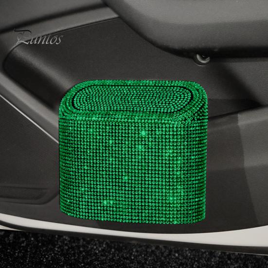 Auto Mülleimer Mülleimer Glitzer Strass Bling Drück Quadratischer Abfalleimer Aufbewahrungsbox Müllgreifer für Fahrzeugorganizer