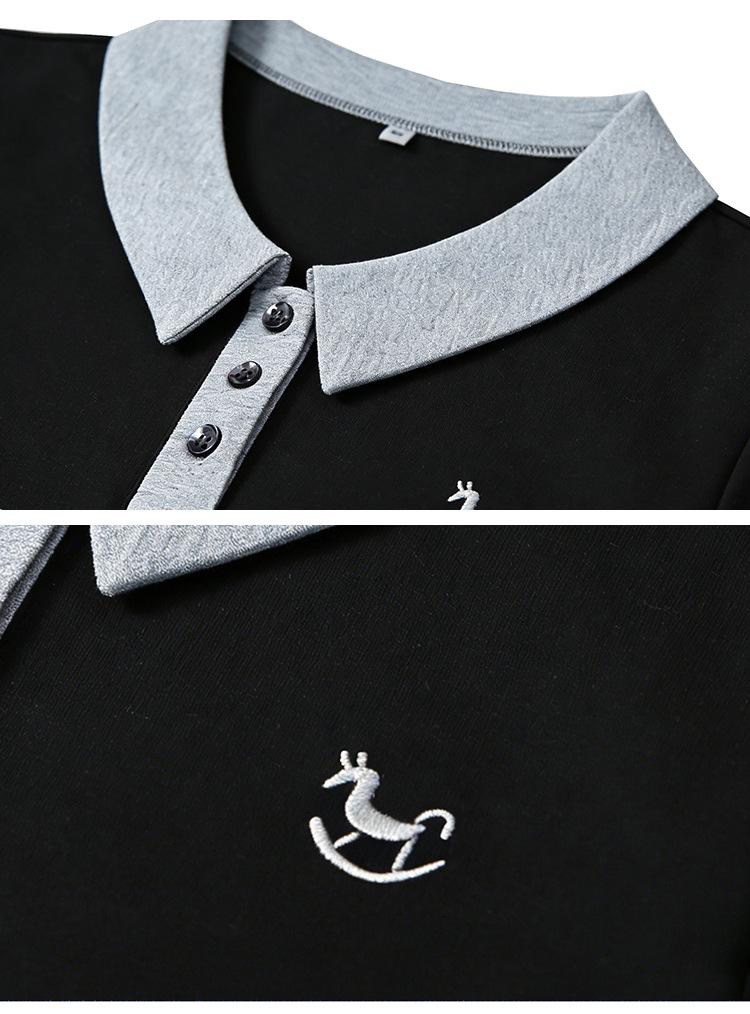 Women's Summer Short Sleeve Polo Shirt - Korean Style, Loose Fit, Slimming, Casual Lapel Top T2026
