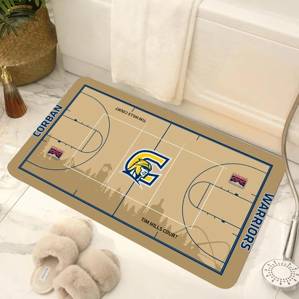  Disney B-Basketball Court Floor Mat Doormat Home Carpet Foot Mat Bathroom Absorbent Mats Mats Home Decor Supplies Carpets