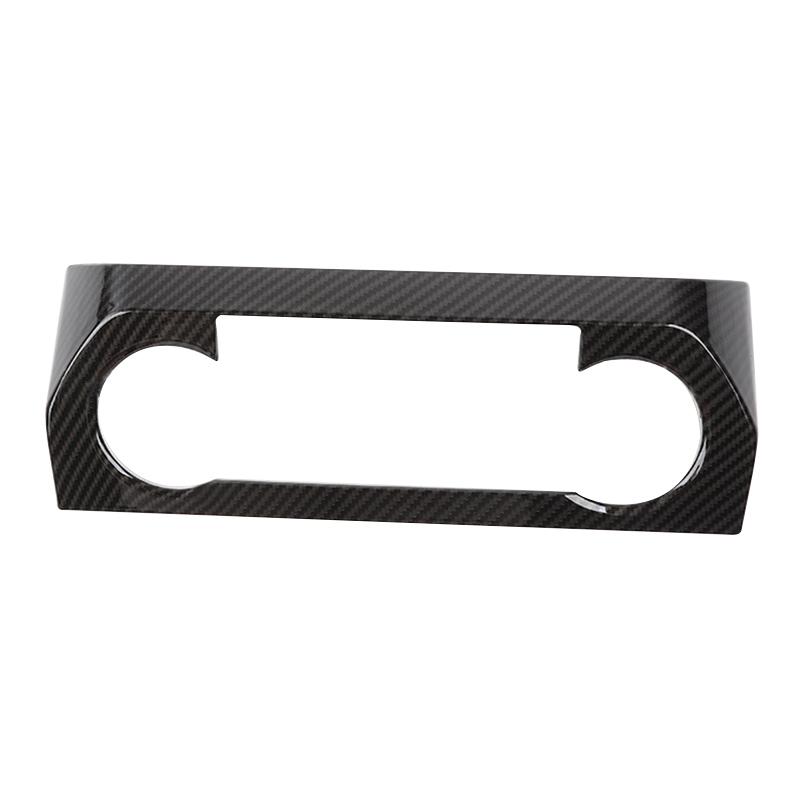 For Ford F150 2015 2016 2017 2018 2019 Car Console Air Condition Panel Cover Trim Carbon Fiber Black Auto Interior Accessories