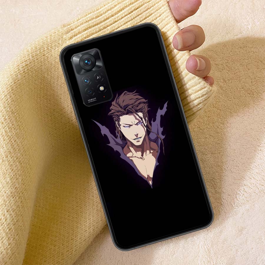 Bleach Aizen Sousuke Phone Case For Redmi Note 13 14 15 Pro Plus 12 13C 12C 15C 9 10 10C 9T 9C 9A TPU Soft Cover Clear Cell Case