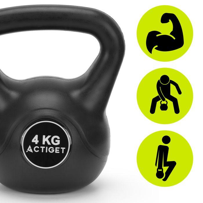 Kettlebell - SPRINGOS - 4 kg - ABS - Bequemer Griff - Ideal für Anfänger
