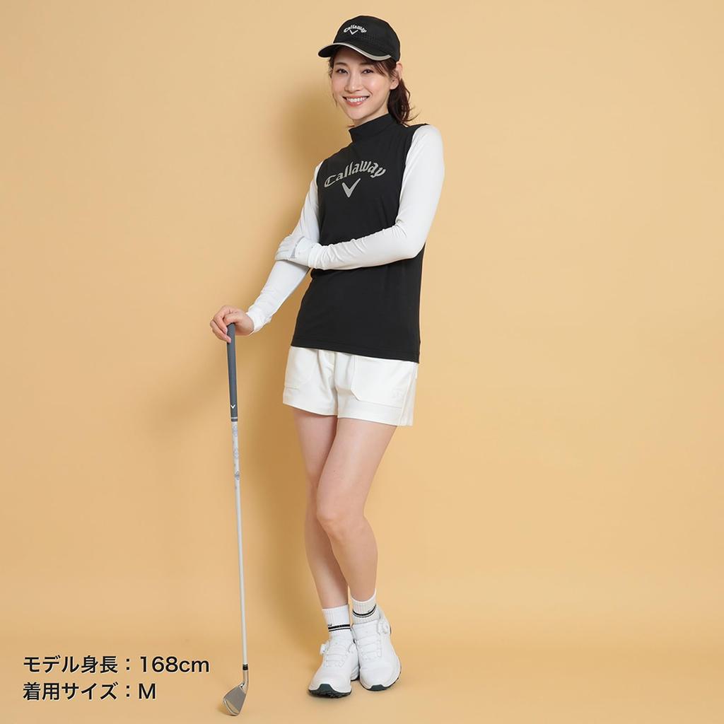Callaway Layered Shirt and Mock Neck Shirt Golf C25134217 M Women's (Sleeveless Set) / / 1010_Black