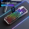 Wired USB Keyboard & Mouse Combo for Gaming: True Mechanical Feel, Ideal for Internet Cafes, Desktops, Laptops, and E-sports