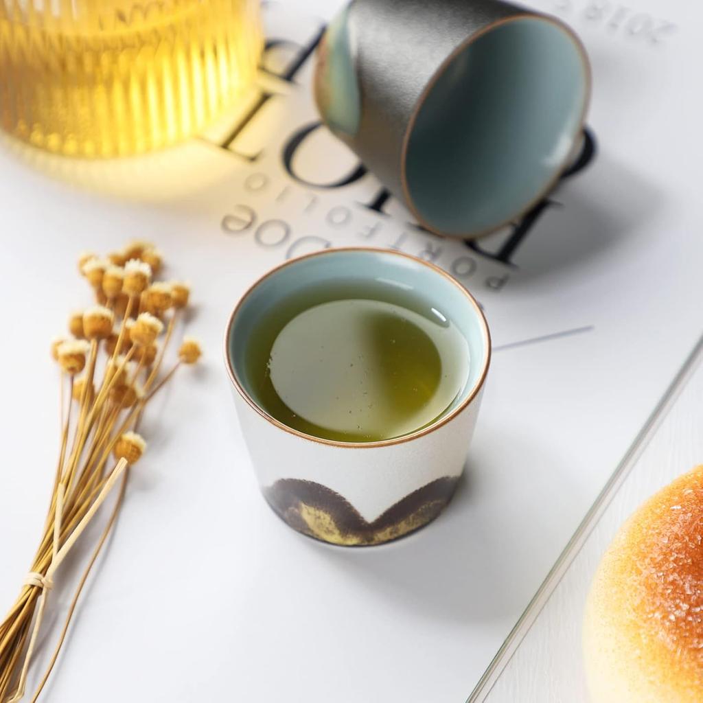 Vintage Chinese-style Handmade Ceramic Kung Fu Tea Set, Small Tea Cups, Small-capacity Tea Cups, Coffee Cups, Sake Cups