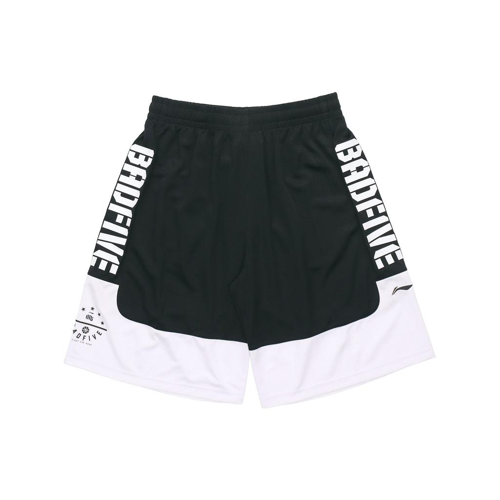 Li Ning Basketball Collection Basketball Shorts Men's Black White AAPM015-1