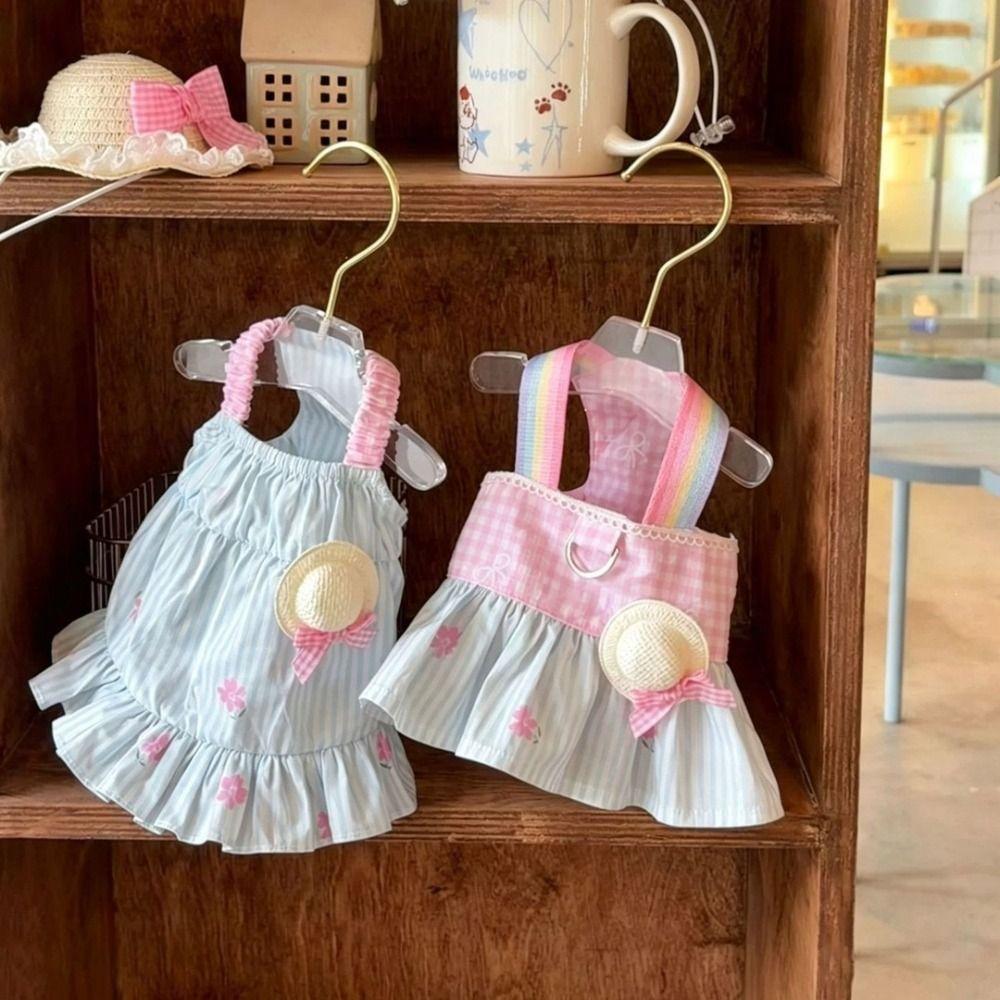 Breathable Cat Dog Dress Sleeveless Cat Dog Outfit Fashion Pet Sundress  Pet Supplies