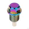 Anodized Engine Oil Pan Drain Sump Filter Adsorb Plug Bolt with Washer