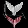 3Charming Mermaid Tail Silicone Mold Pendant-Sparkling Crystal Cake Decoration Handmade Fishtail Baking Creative
