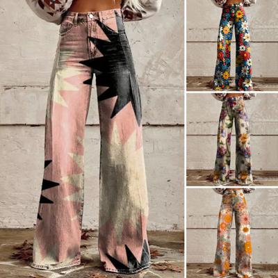 Pantalones casuales de pierna ancha para mujer con bolsillos, corte holgado, cierre de cremallera con botón, transpirables