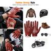 GSG Leather Driving Smartphone Thin Leather Gloves for Perfect for Driving and Product 210611 Men's Gloves, Compatible, Summer, Unlined, Perforated,