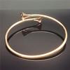Purple Gold Color Gold Fashion Personality Temperament Exquisite Rose Gold Plated Shiny Diamond Inlaid Small Skirt Bracelet
