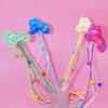 Cat Toy Tassel Stick Cat Toys Interactive Long Handle Cats Teaser Toy with Bell Cute Cartoon Plush Sticks Toys for Cats Scratch